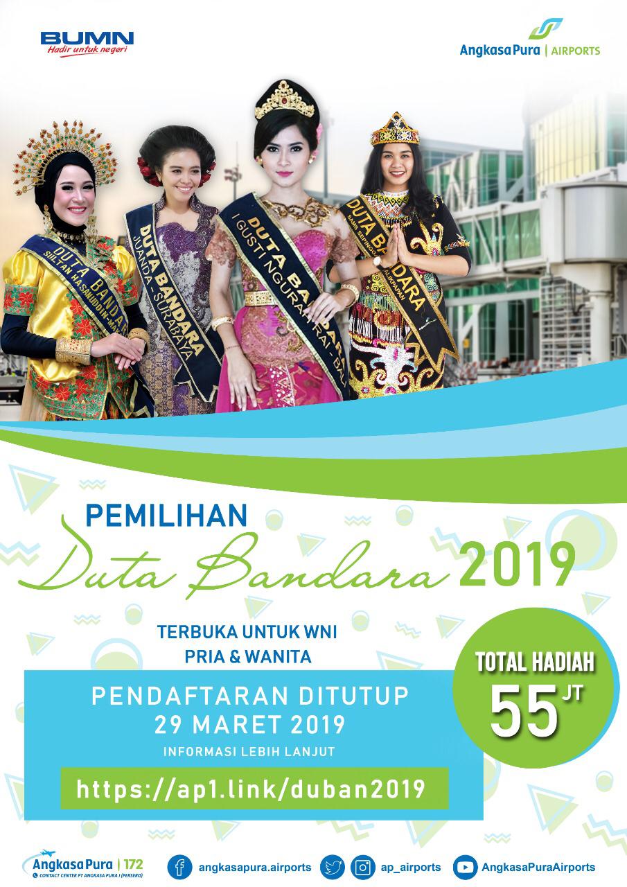 PT. Angkasa Pura I (Persero) Gelar Pemilihan Airport Ambassador  Tahun 2019
