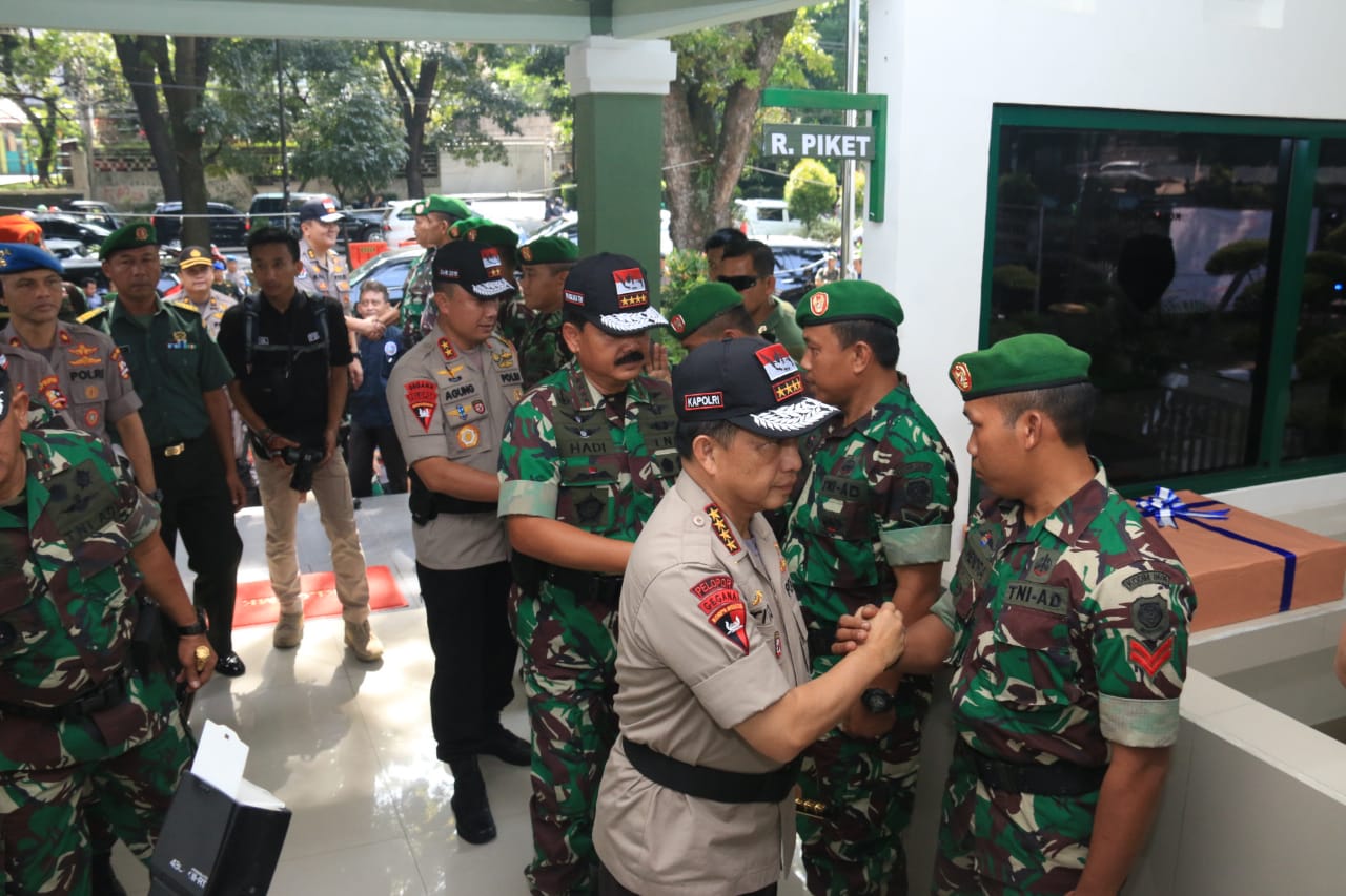 Kapolri dan Panglima TNI Cek Langsung Kesiagaan Polsek dan Koramil 0603 di Bogor Timur