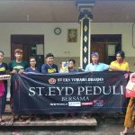HUT Ke-3 ST Eka Yowana Dharma  gelar Bersih-bersih dan Bagikan Puluhan paket sembako untuk warga Disabilitas