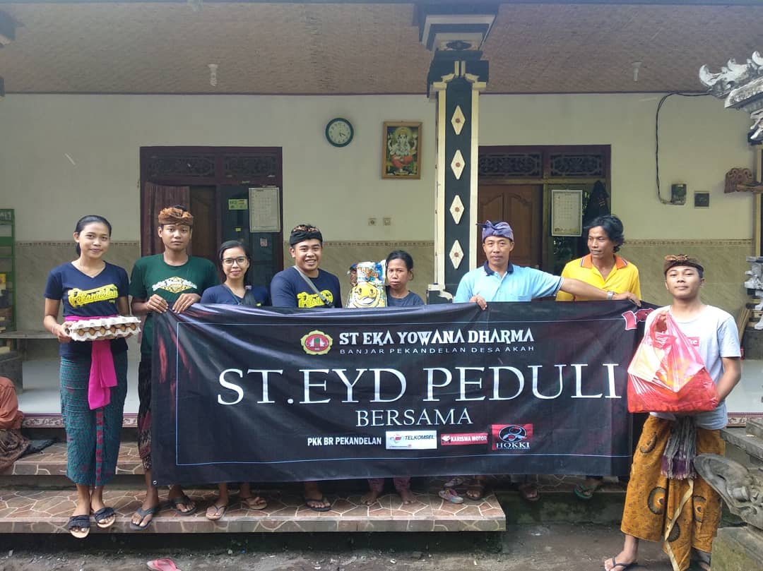 HUT Ke-3 ST Eka Yowana Dharma  gelar Bersih-bersih dan Bagikan Puluhan paket sembako untuk warga Disabilitas