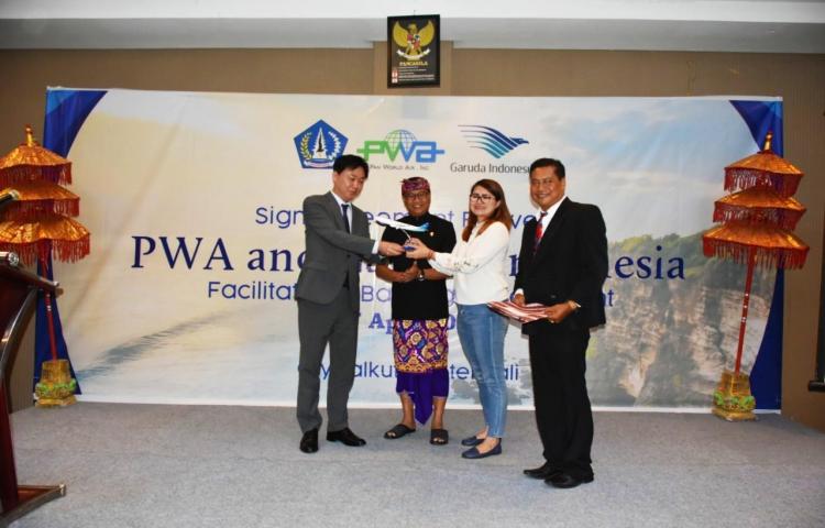 Pemkab Badung Dukung Kerjasama antara Garuda dengan PWA Korea