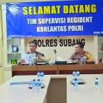 Tim Regident Korlantas Polri Laksanakan Supervisi ke Polres Subang Polda Jabar