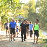 Rai Mantra Ikuti Hash Sejauh 3 KM, Susuri Pematang Sawah Hingga bebatuan Terjal di Kerambitan.