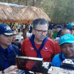 Ratusan kru kapal angkatan laut Esmeralda, Padati  Pantai Mertasari Sanur-Bali
