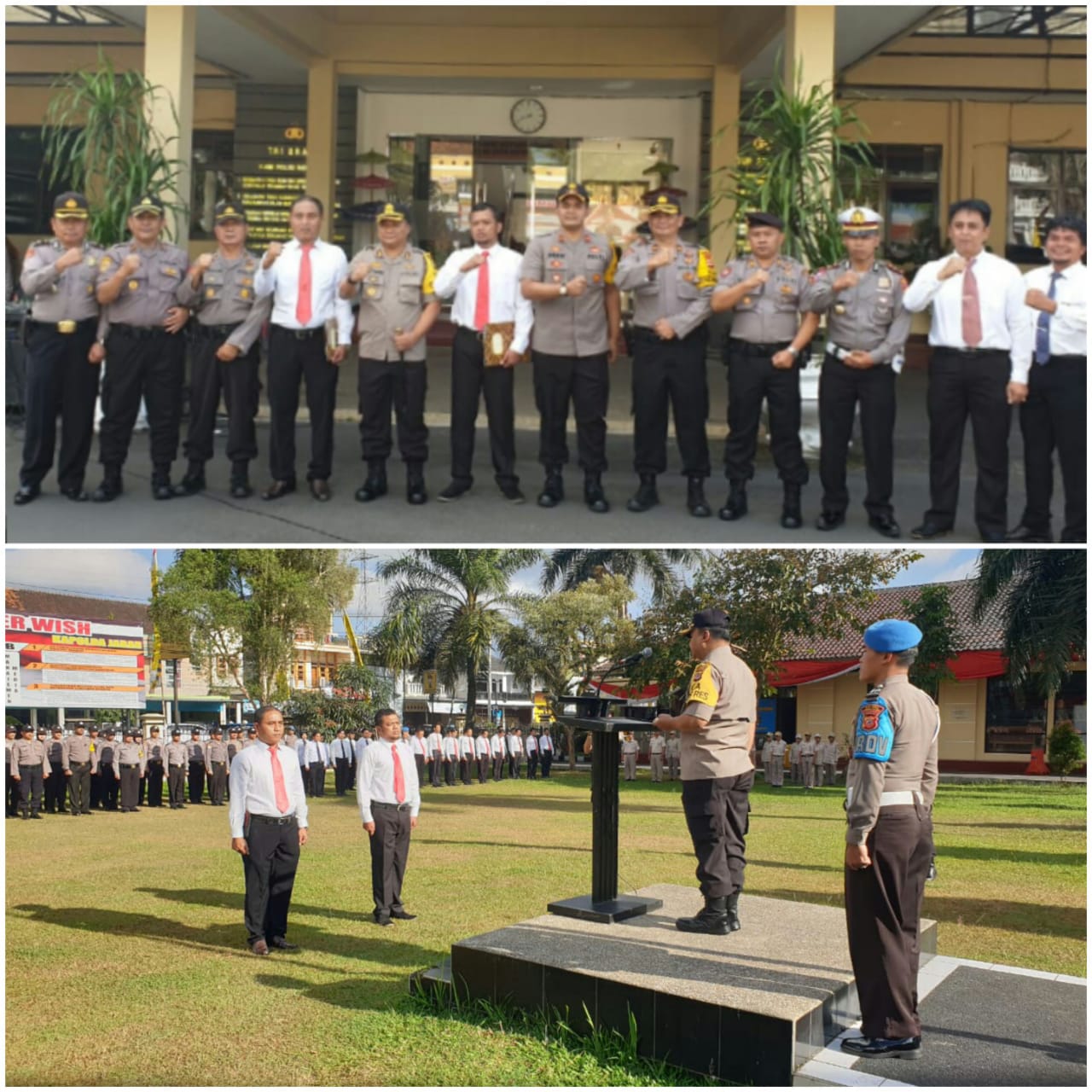 Polres Tasikmalaya Beri Penghargaan Kepada Dua Personel Polri Yang Berprestasi Dalam Pelaksanaan Tugas