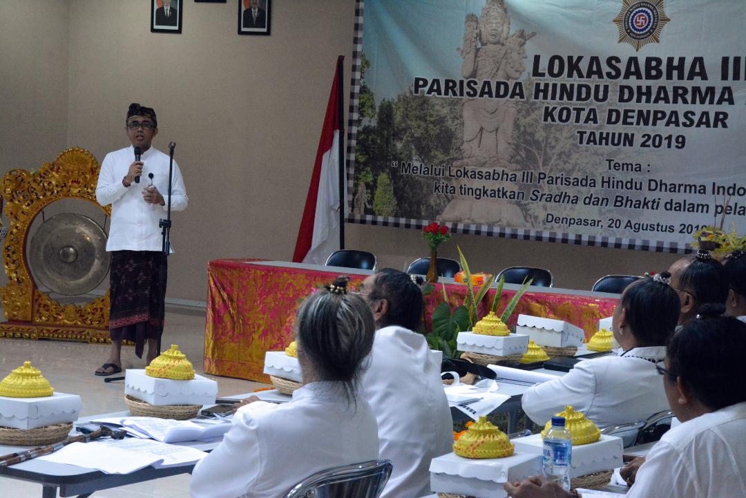 PHDI Kota Denpasar Gelar Lokasabha III Tahun 2019 Lantik Pengurus Anyar Masa Bakti 2019-2024.