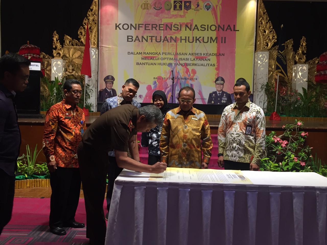 Deklarasi Bantuan Hukum : Layanan kemudahan akses Bantuan Hukum di setiap tingkat Peradilan  