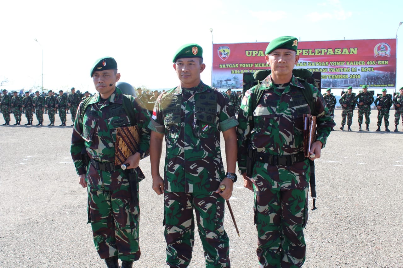 PANGDAM SELAKU PANGKOOPS, IRUP PELEPASAN SATGAS PAMTAS RI – RDTL TA 2018/2019