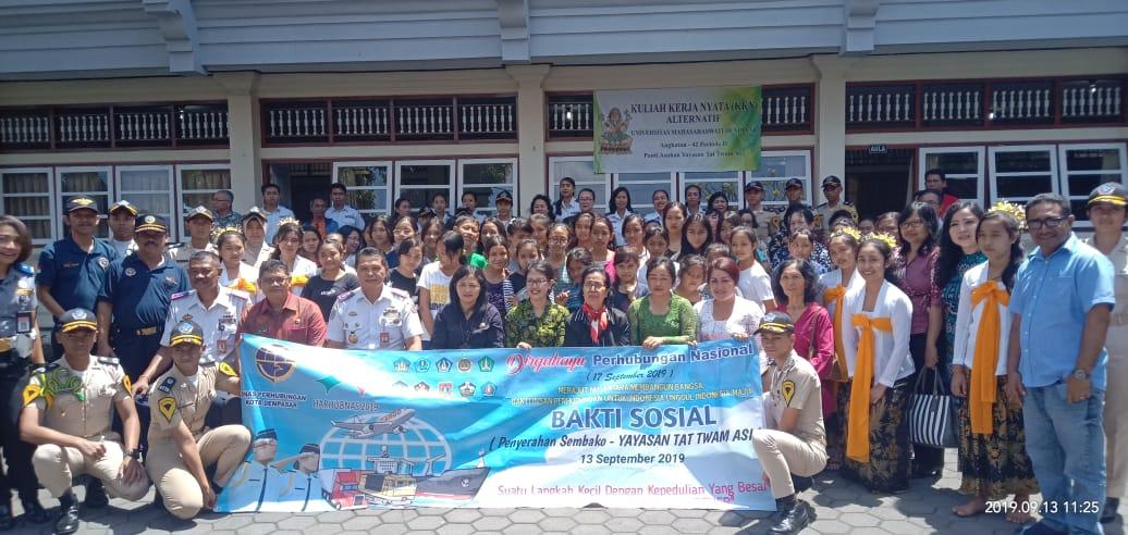 Serangkaian Harhubnas Tahun 2019, Dishub Denpasar Serahkan Bantuan Sosial di 15 Lokasi, Wujud Motivasi Peduli Sesama