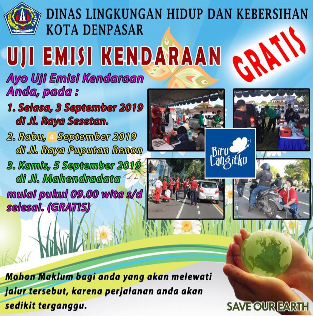 2.227 Kendaraan Dinyatakan Lulus  uji Emisi di Kota Denpasar