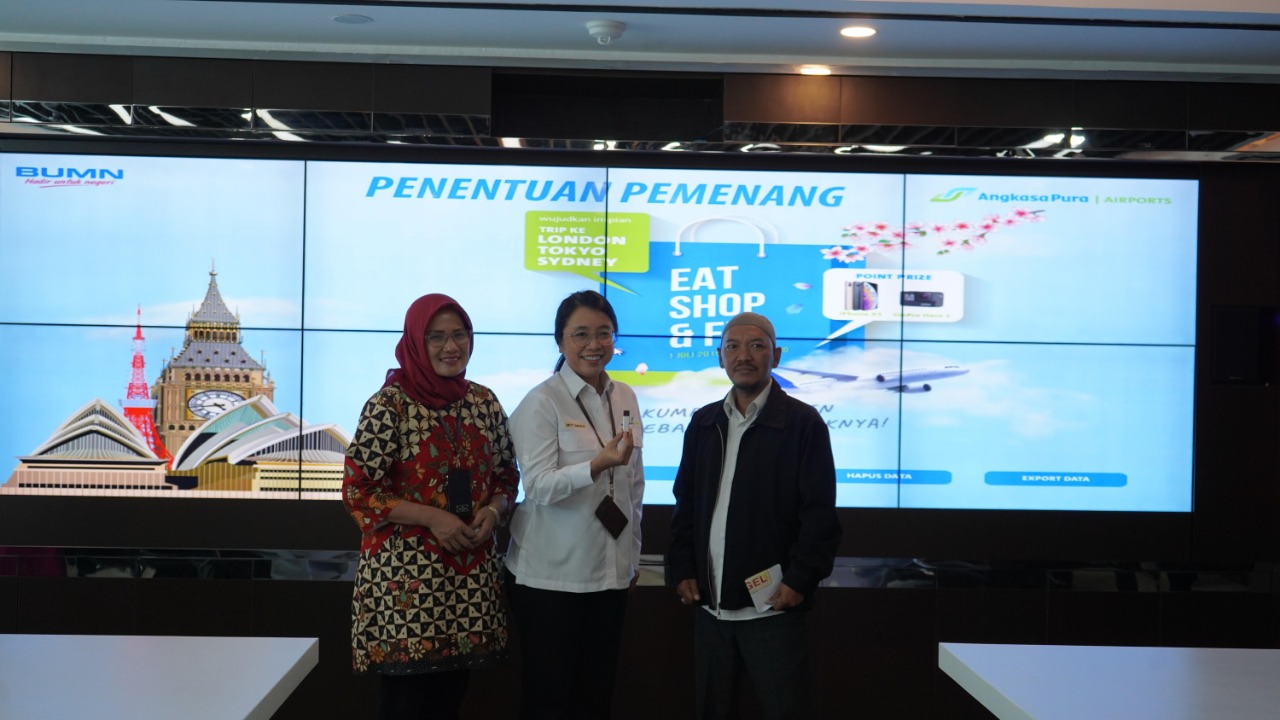 Angkasa Pura I Umumkan Pemenang Program Undian “Eat, Shop, Fly” Periode Pertama
