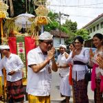 Disdikpora Denpasar, Gelar Upacara Pecaruan Resi Gana, Melaspas dan Mendem Pedagingan