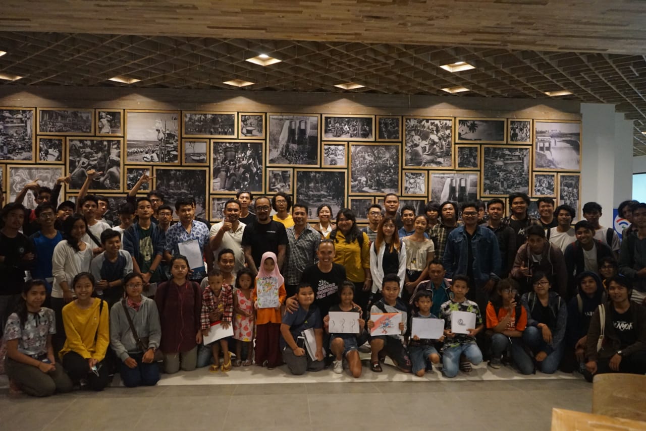 Ratusan Peserta Ikuti Weekend Drawing di Dharmanegara Alaya