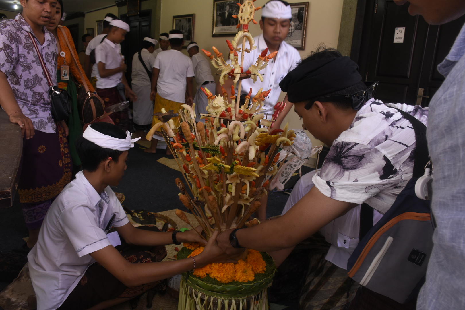 Sambut HUT Kota Denpasar Ke-232  Disbud Kota Denpasar Gelar Lomba Lawar, Sate Renteng dan Banten Prani