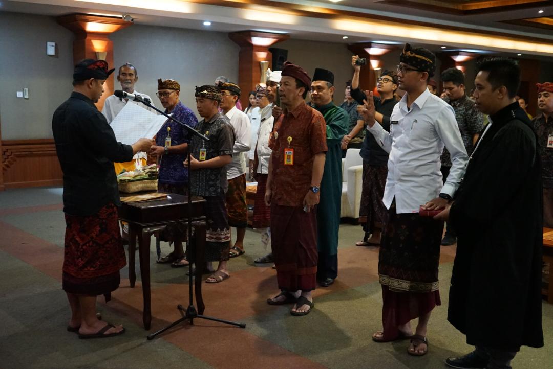 Pengambilan Sumpah Satgas PTSL Kota Denpasar,Targetkan Tahun 2020 Semua Lahan di Denpasar Tersertifikat