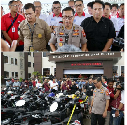 Polda Jabar Tangkap 3 Tersangka Dugaan Tindak Pidana Fidusia Juga Mengamankan Barang Bukti 6 Unit R4 dan 324 R2