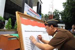 Kejari Tanggerang Kota Canangkan Zona Integritas ( ZI ) Menuju Wilayah Bebas dari Korupsi ( WBK ) dan Wilayah Birokrasi Bersih