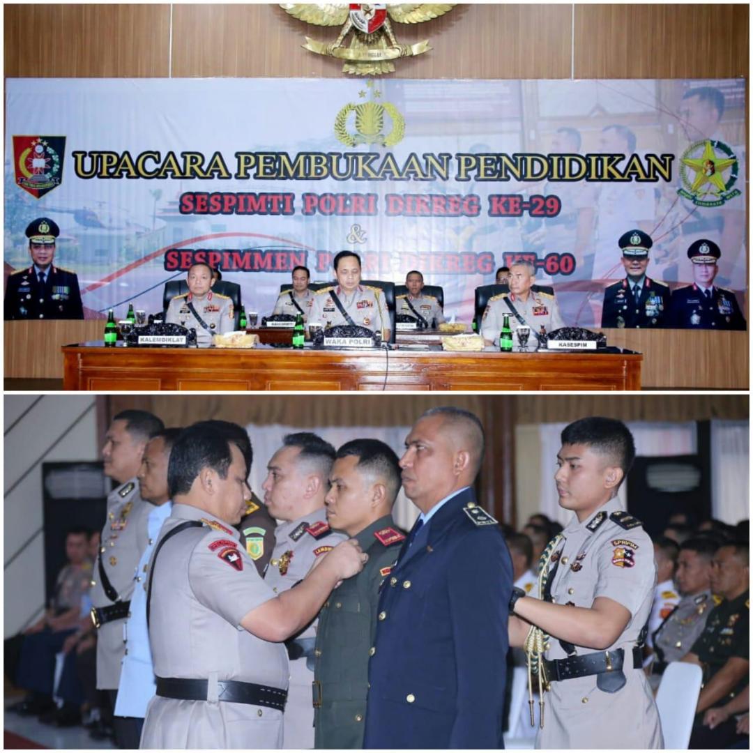 Wakapolri Buka Pendidikan Sespimti Polri Dikreg ke 29 dan Sespimmen Polri Dikreg ke 60 Tahun 2020
