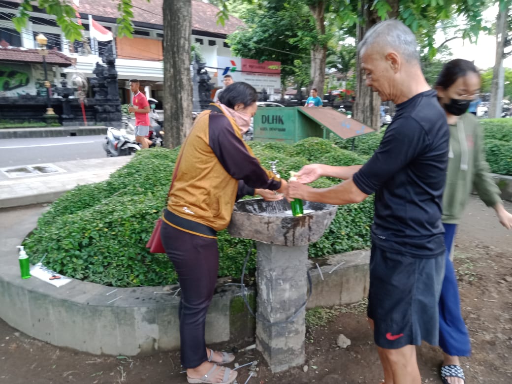 Antisipasi Virus Corona, Pemkot Denpasar, Bangun Westafel di Ruang Publik