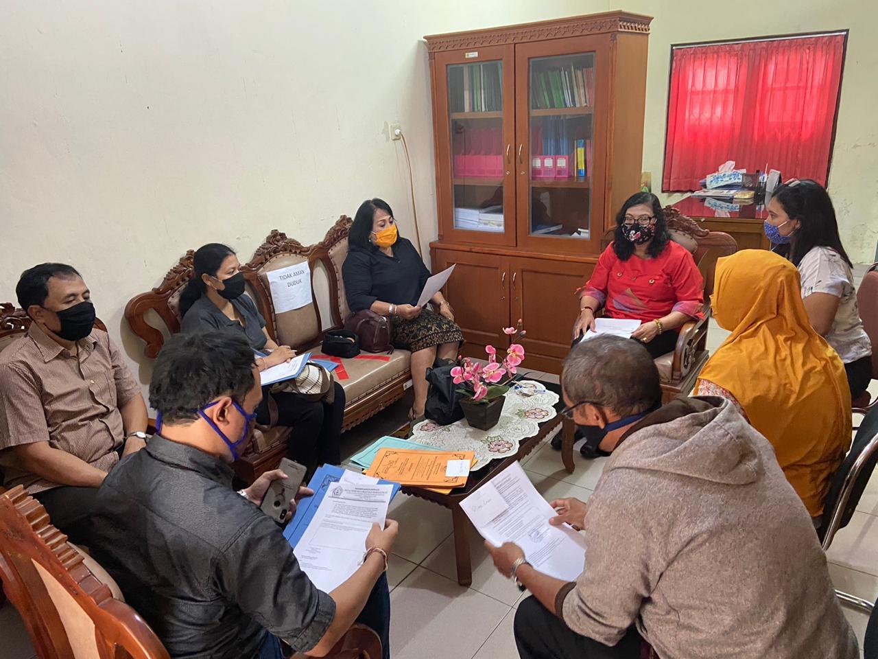 Disperindag Kota Denpasar Kembali Sosialisasikan PKM Protokol Kesehatan Berniaga ke Pelaku Usaha