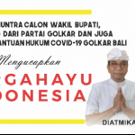 Wayan  Muntra Calon  Wakil  Bupati  Kab.Badung dari  Partai  Golkar dan  Juga  Ketua  Satgas  Bantuan  Hukum  Covid-19  Golkar  Bali
