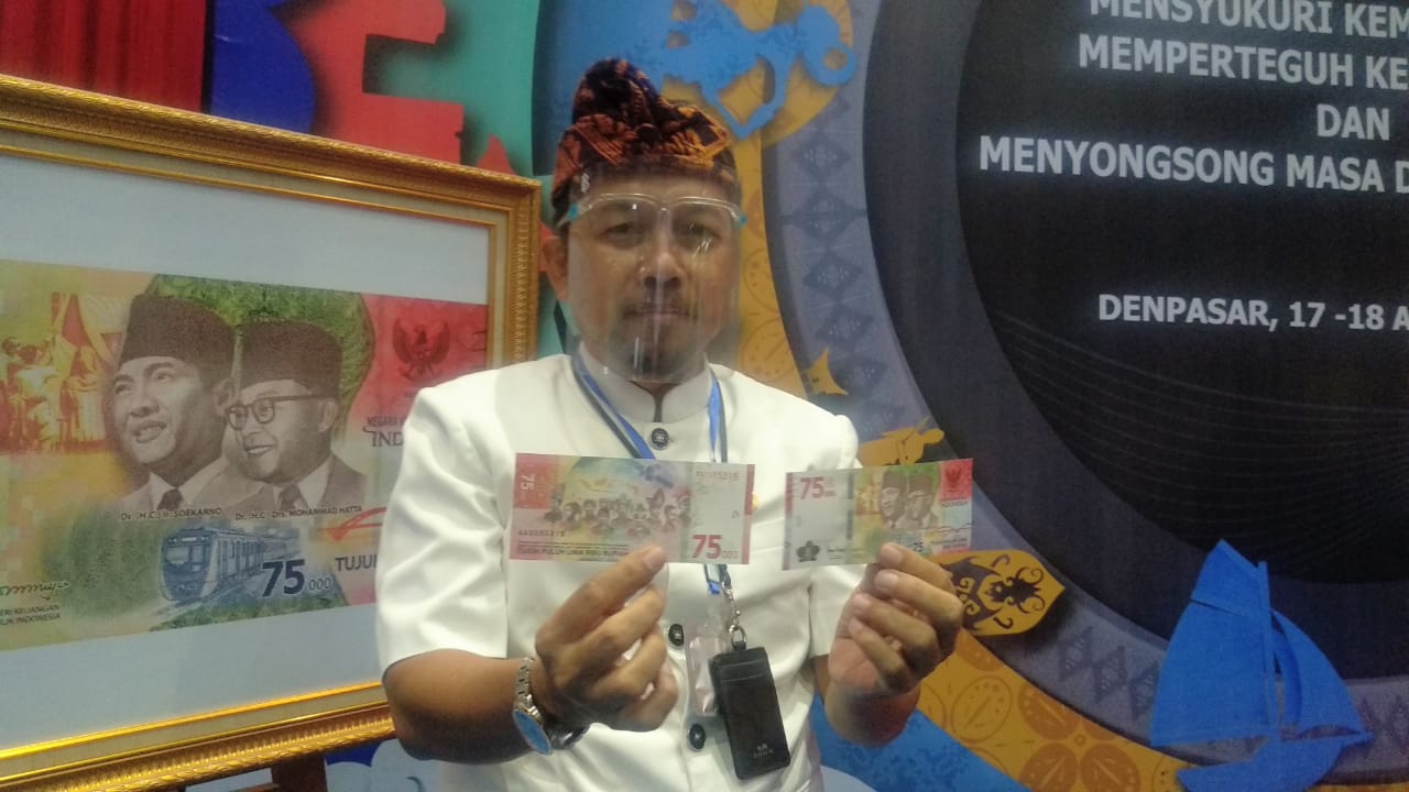 Penukaran uang Peringatan HUT-RI ke 75 tahun  tersedia di Kantor Perwakilan BI Prov.Bali