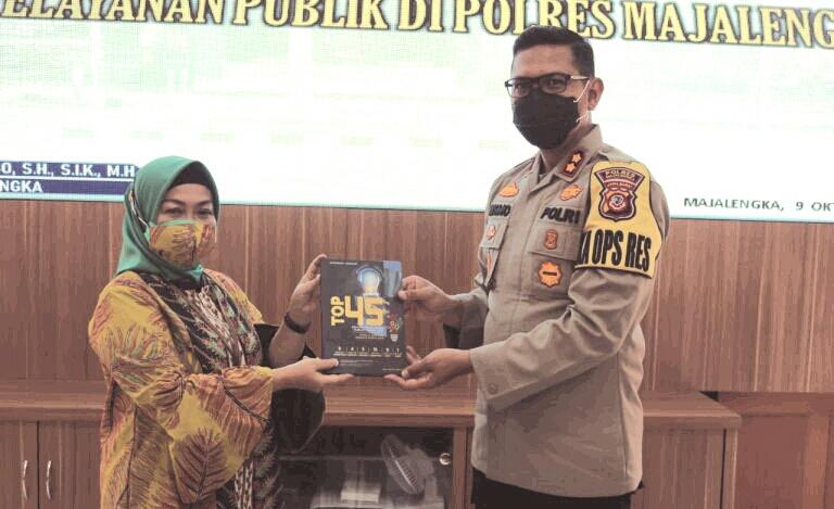 Kapolres Majalengka Terima Kunjungan Kerja Deputi 1 Bidang Pelayanan Publik Kemenpan RB