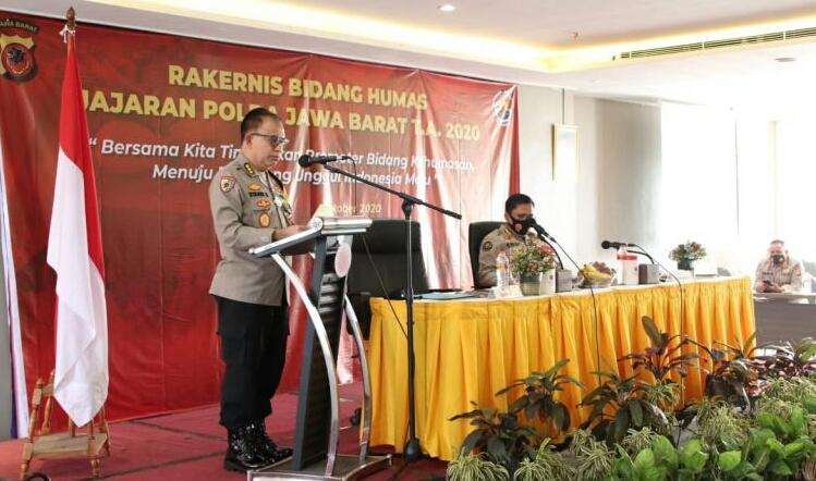 Rakernis Bid Humas Polda Jabar Tahun 2020, Guna Meningkatkan Kemajuan Organisasi Humas Polri yang Terpercaya, Objektif dan Parsipatif