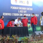Gubernur Wayan Koster Meletakan Batu Pertama Renovasi Stadion Kapten I Wayan Dipta