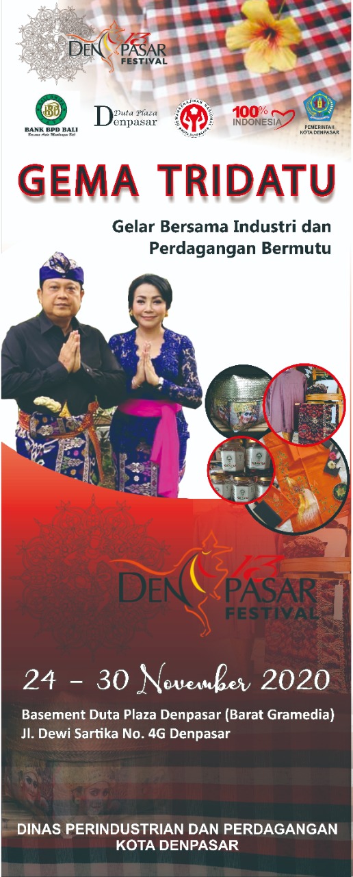 Pulihkan Perekonomian di Masa Pandemi Covid 19, IKM dan UKM Denpasar Gelar Gema Tridatu