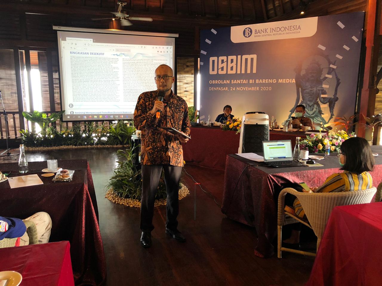 Rizki Ernadi Wimanda, Deputi Kepala Perwakilan BI Prov.Bali : BI telah menurunkan 5(lima)kali suku bunga guna mempercepat pemulihan ekonomi Nasional