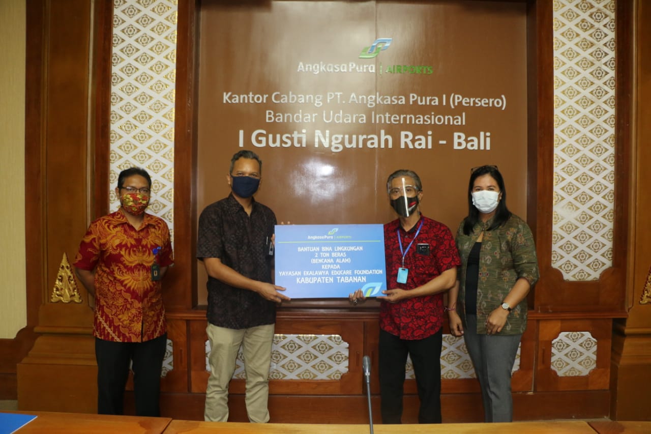 KONSTRIBUSI SOSIAL, CSR BANDARA I GUSTI NGURAH RAI SALURKAN 4,2 M PADA TAHUN 2020