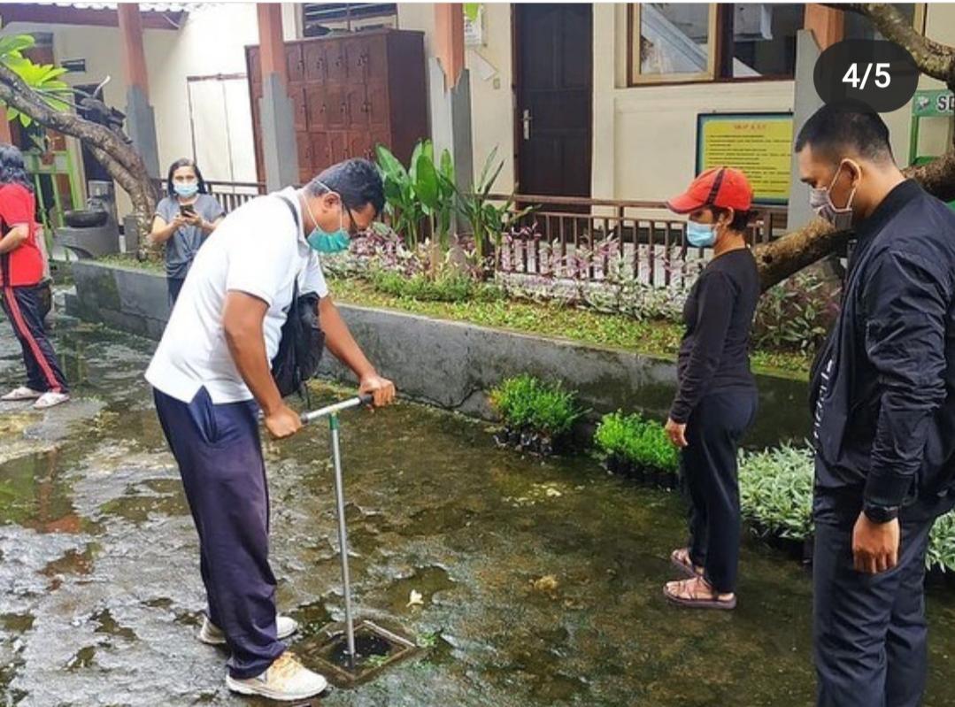 Pastikan Biopori Berfungsi Dengan Baik, DLHK Denpasar Lakukan Monev Sasar Kantor Pemerintahan dan Sekolah