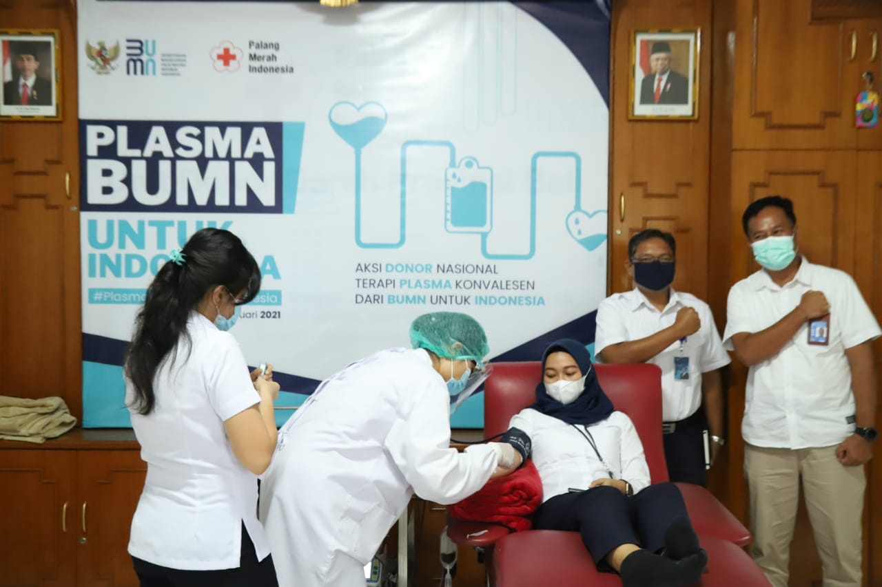 Peduli Penderita Covid-19 :  Insan  Angkasa Pura I Bali  yang telah  sembuh dari Covid-19   Donor  Plasma 