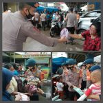 Sat Brimob Polda Jabar Bagikan Pakaian Bersih dan Makanan Kepada Pengungsi Korban Banjir di Subang