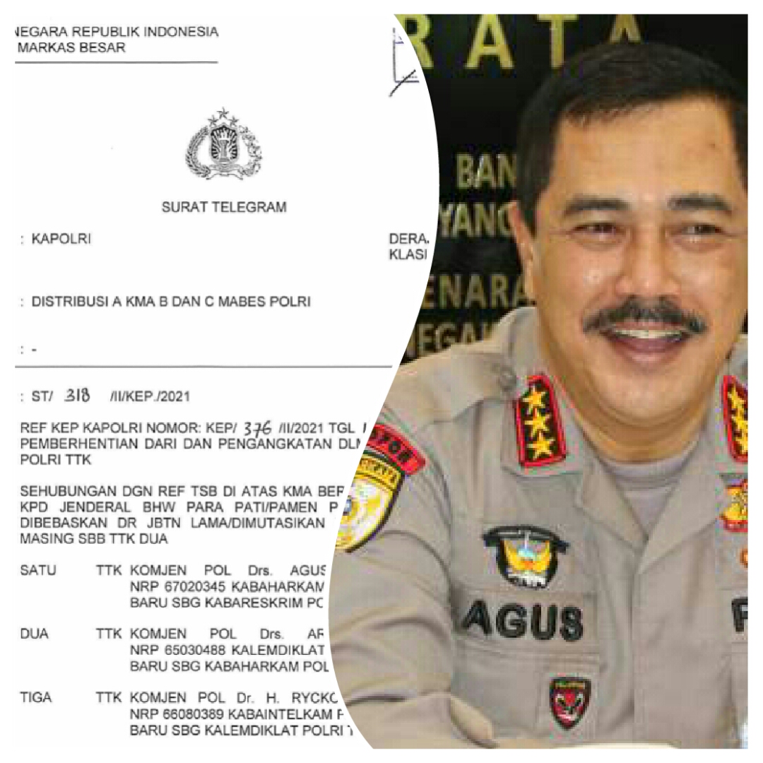 Kapolri Jenderal Listyo Sigit Tunjuk Komjen Agus Andrianto Jadi Kabareskrim