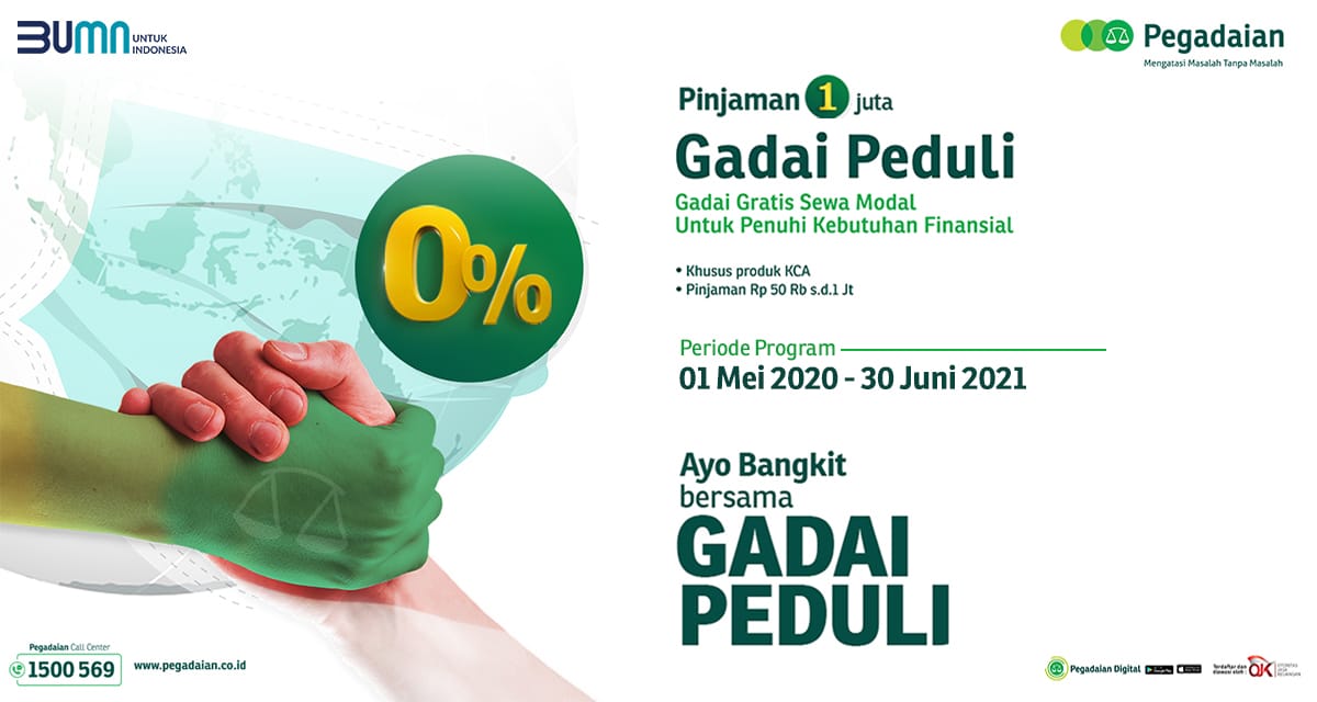 Konsisten Bantu Masyarakat, Pegadaian Perpanjang Program Gadai Tanpa Bunga