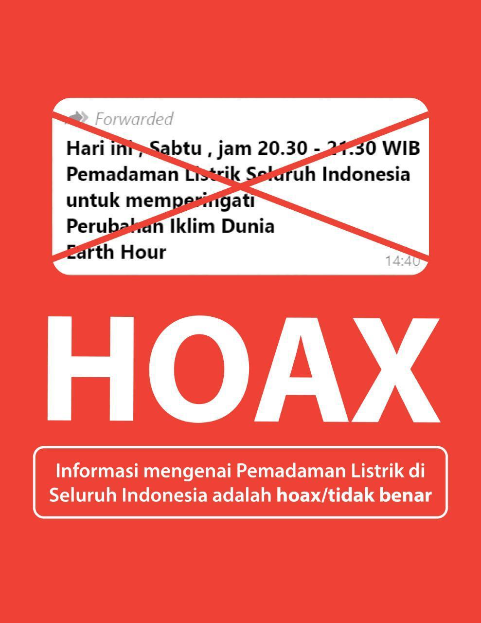 Earth  Hour, PLN Pastikan Tidak Akan Ada Pemadaman  Terpusat