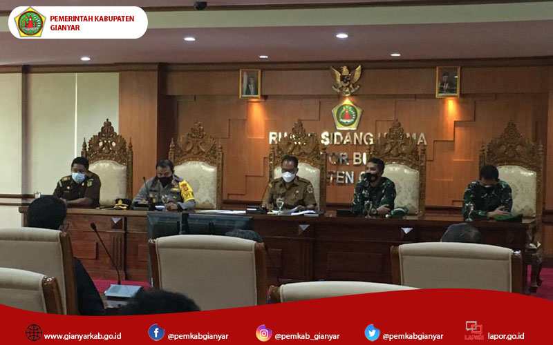 Rapat Koordinasi Terkait Rentetan Hari Raya Nyepi, Sekda Gianyar: Melasti Ke Tempat Terdekat