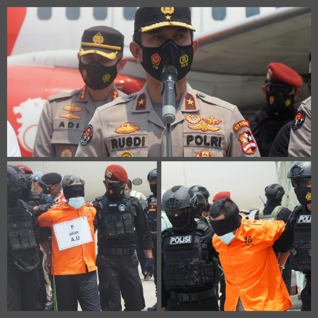 22 Terduga Teroris Hasil Operasi di Jatim Digelandang ke Jakarta