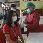 Percepatan penanganan covid-19 ,  Vaksinasi Covid-19 Tahap Pertama  di laksanakan di Kantor Kajari dan Pengadilan Negeri Denpasar