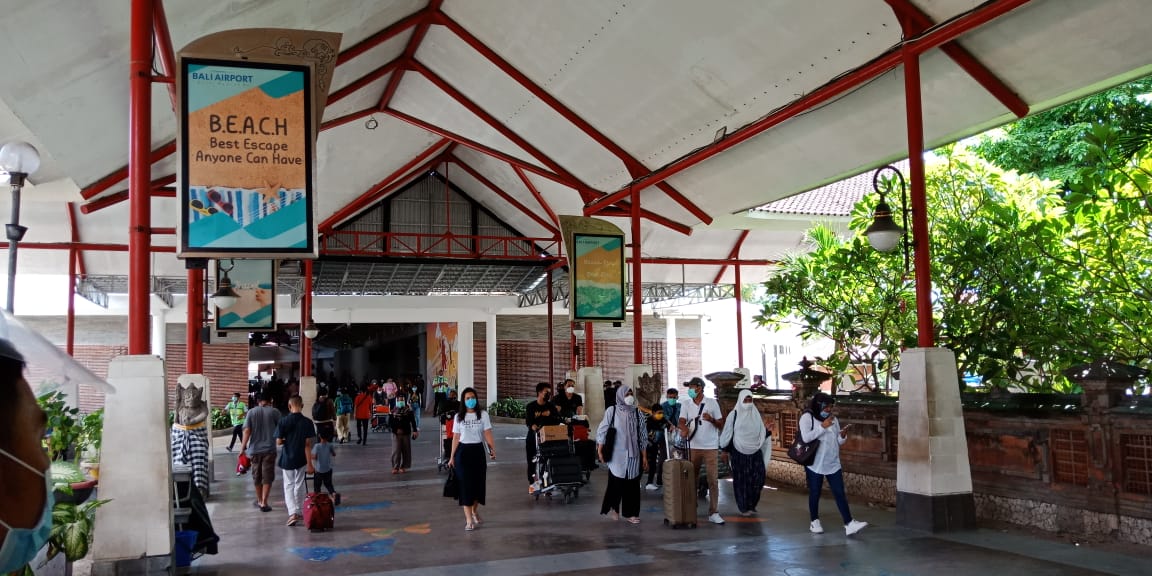 Periode Maret 2021, Penumpang Bandar Udara Internasional I Gusti Ngurah Rai – Bali Naik 68%