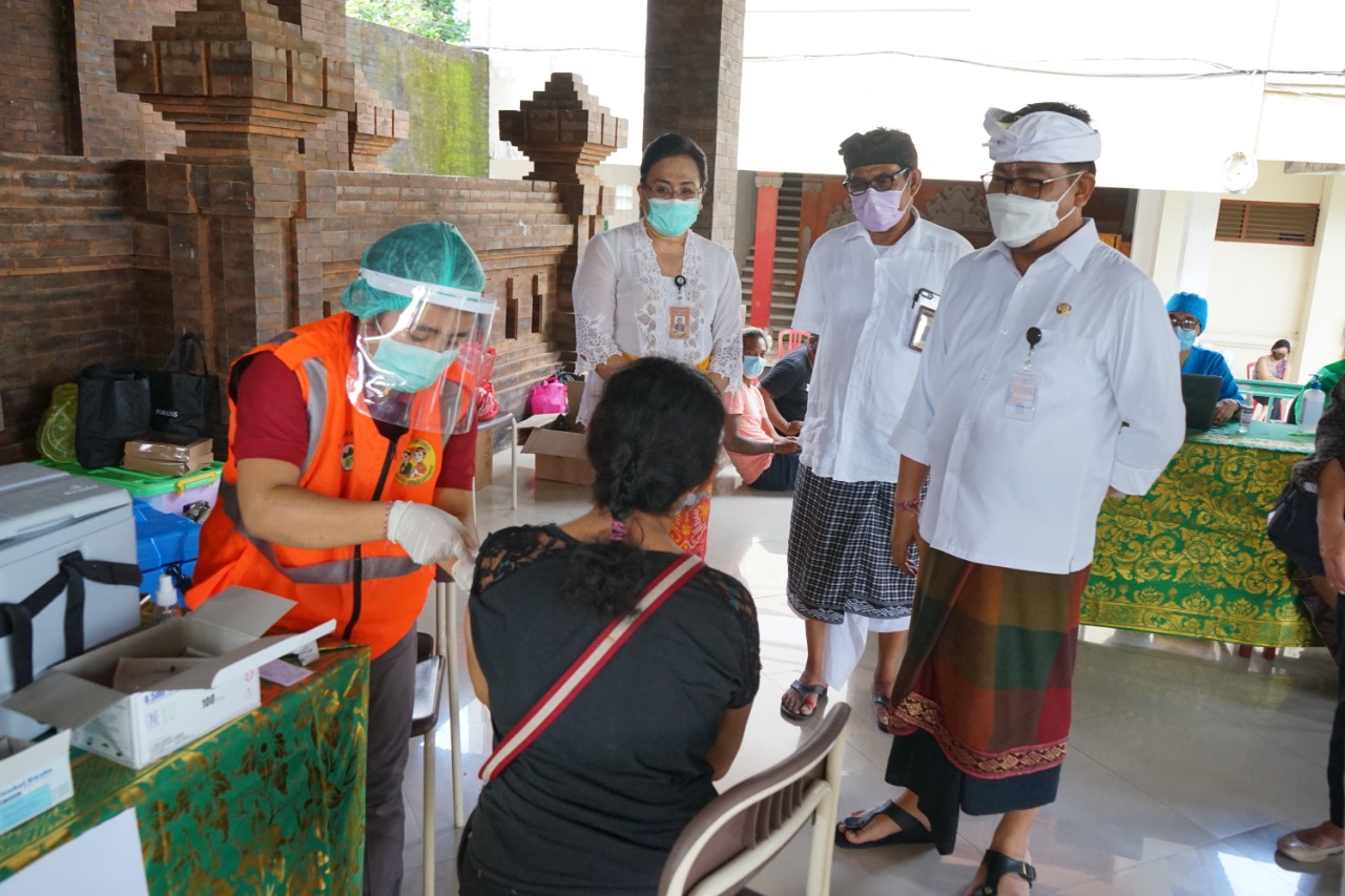 Vaksinasi Covid-19 di Green Zone Sanur Capai 100,44 Persen
