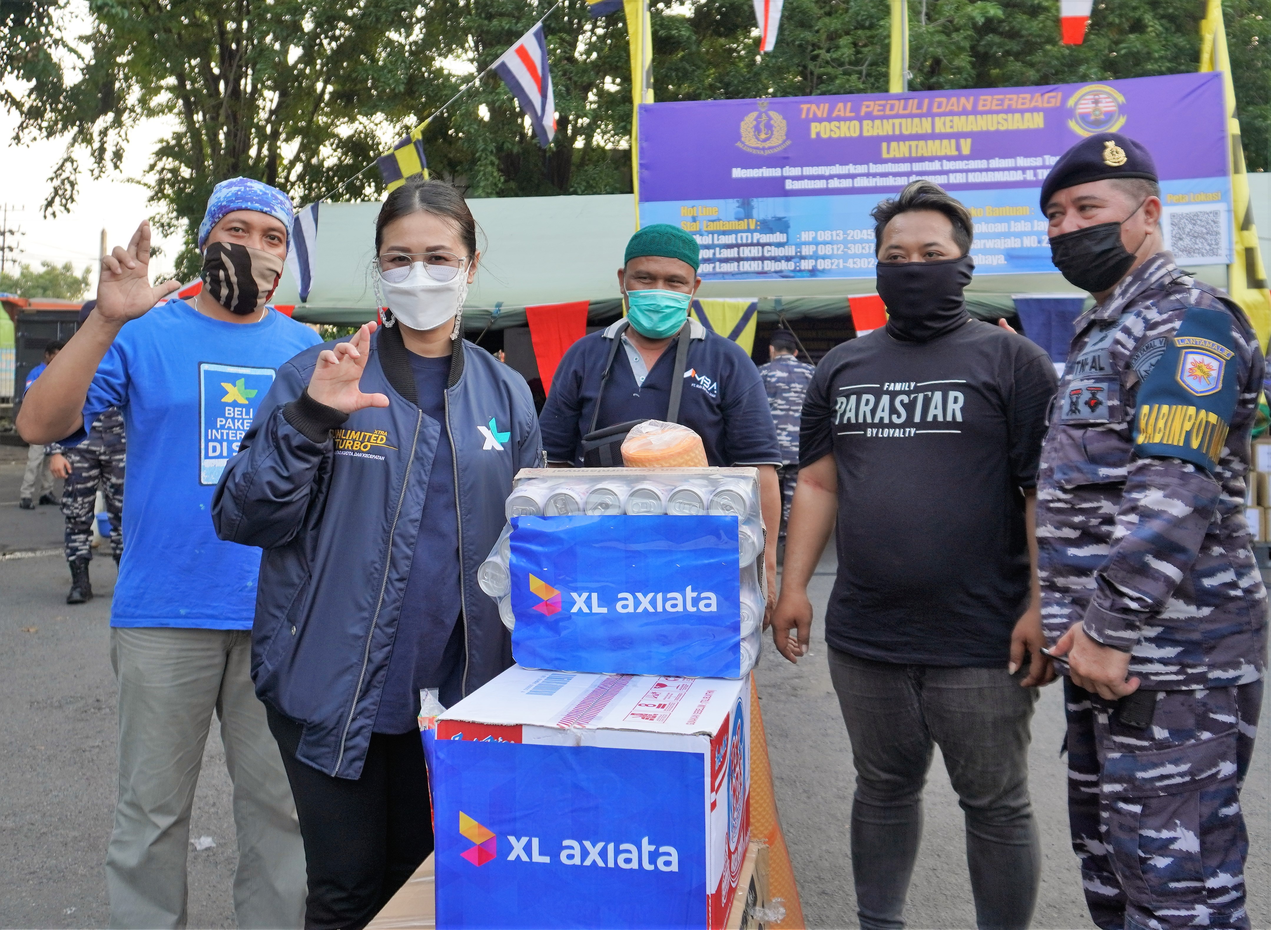 Bencana Alam di NTT dan Jawa Timur.XL Axiata Salurkan Bantuan dan Layanan Gratis