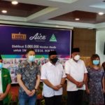 Menag Gus Yaqut dan Gubernur Olly, Apresiasi Distribusi 5 Juta Masker Medis GP Ansor, KSP & Aice Group