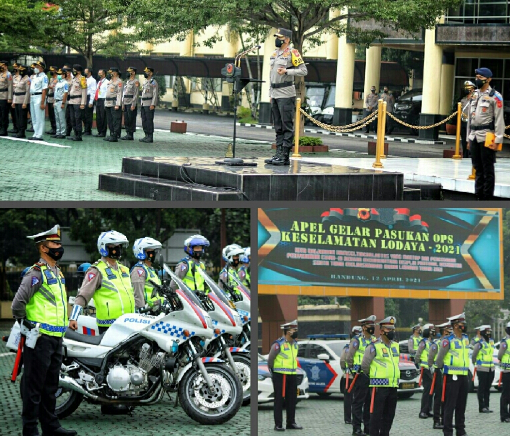 Kapolda Jabar Pimpin Apel Gelar Pasukan Operasi Keselamatan Lodaya 2021