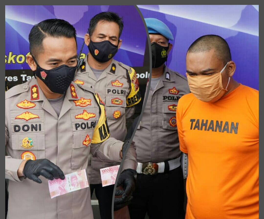 Warga Bungursari Kota Tasikmalaya Jual Uang Palsu di Medsos