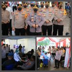 Tinjau Vaksinasi di Polda NTT, Kapolri Saksikan Langsung Donor Plasma Konvalesen