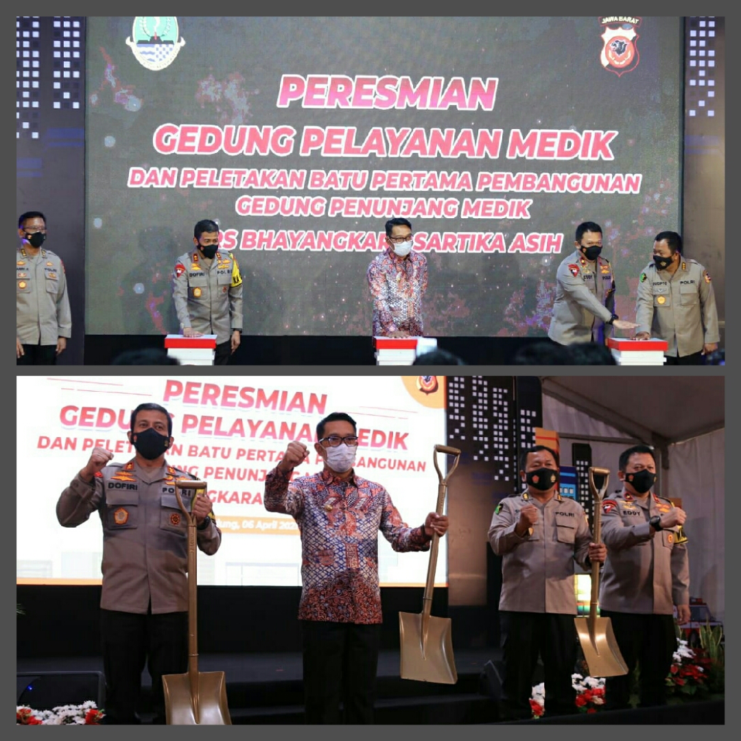 Gubernur Bersama Kapolda Jabar Resmikan Gedung Pelayanan Medik