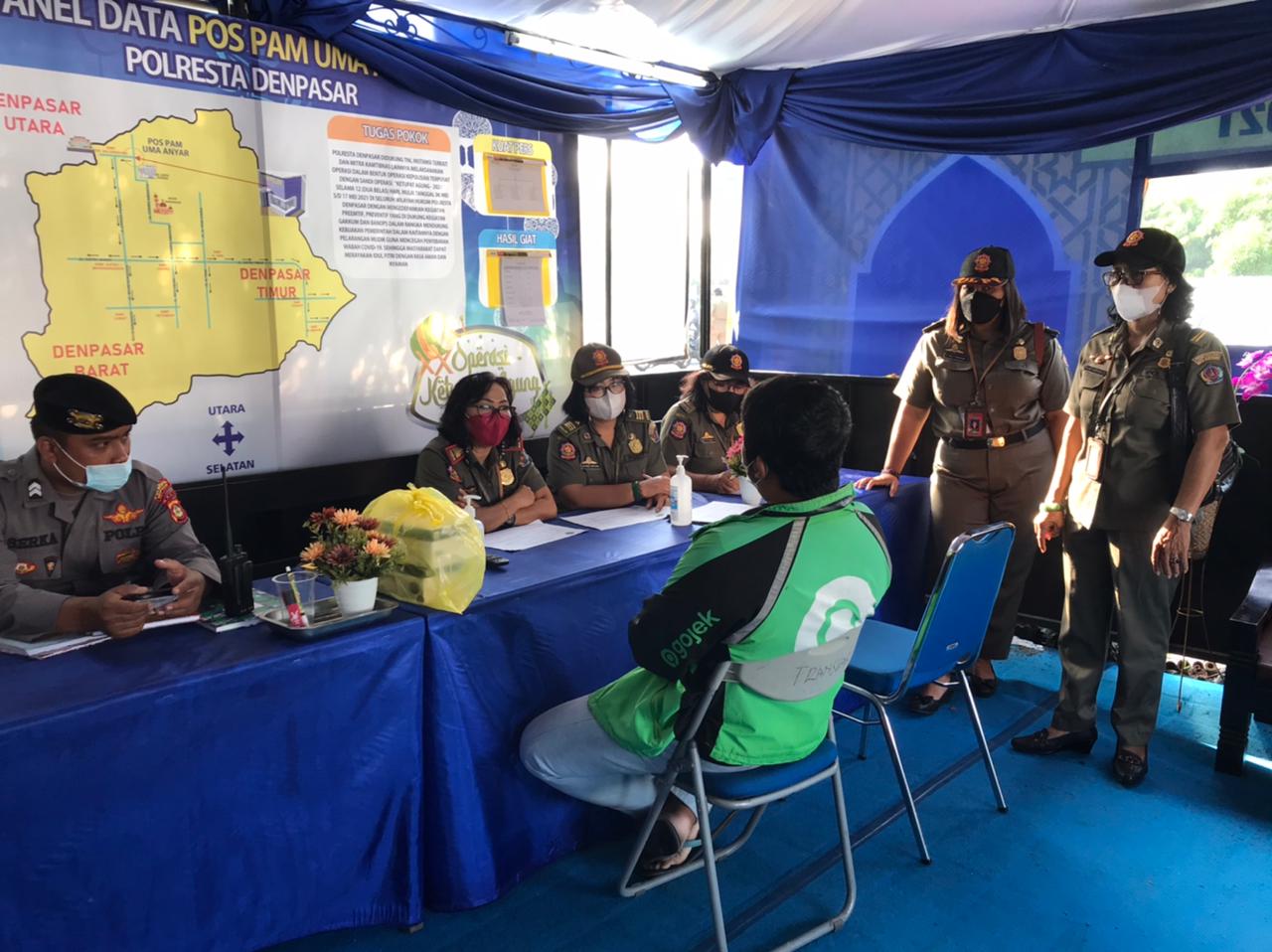 Tim Yustisi Kota Denpasar adakan Rapid Test Antigen serta pentingnya Prokes pada Masyarakat